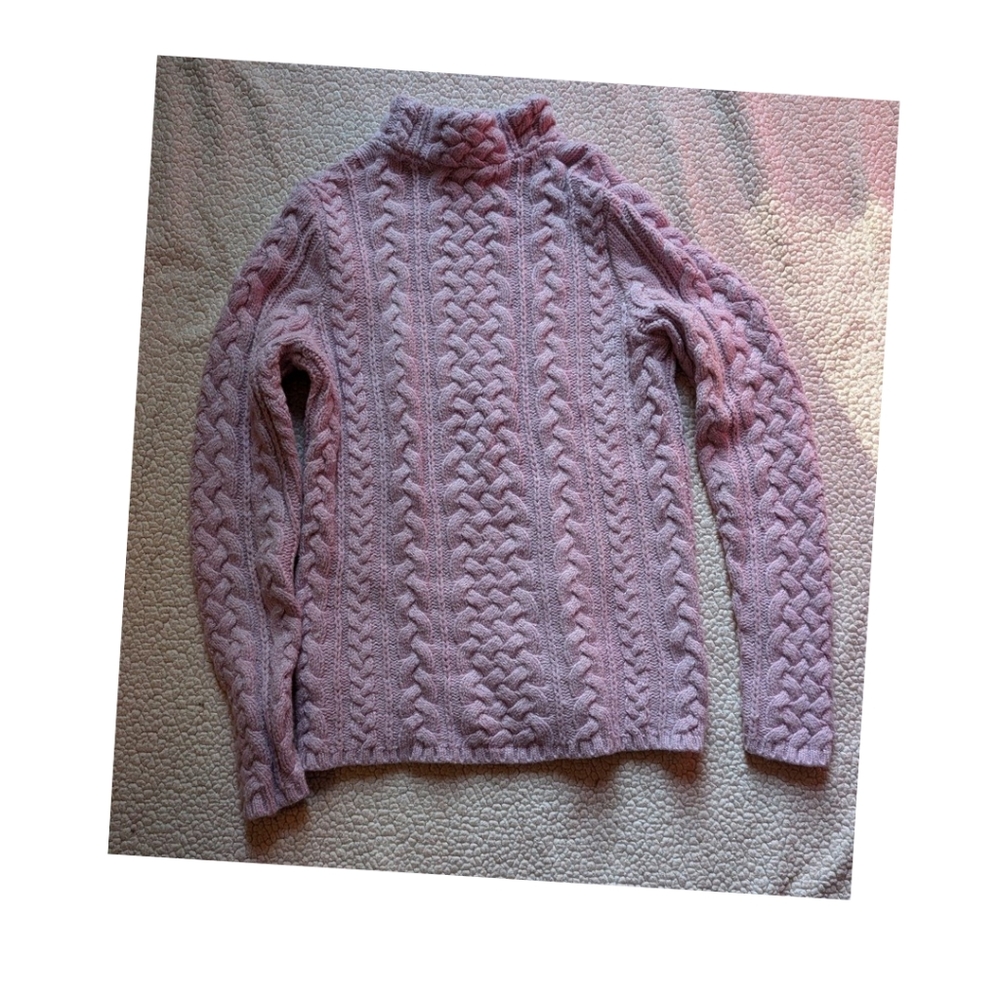 Lands End cable knit sweater